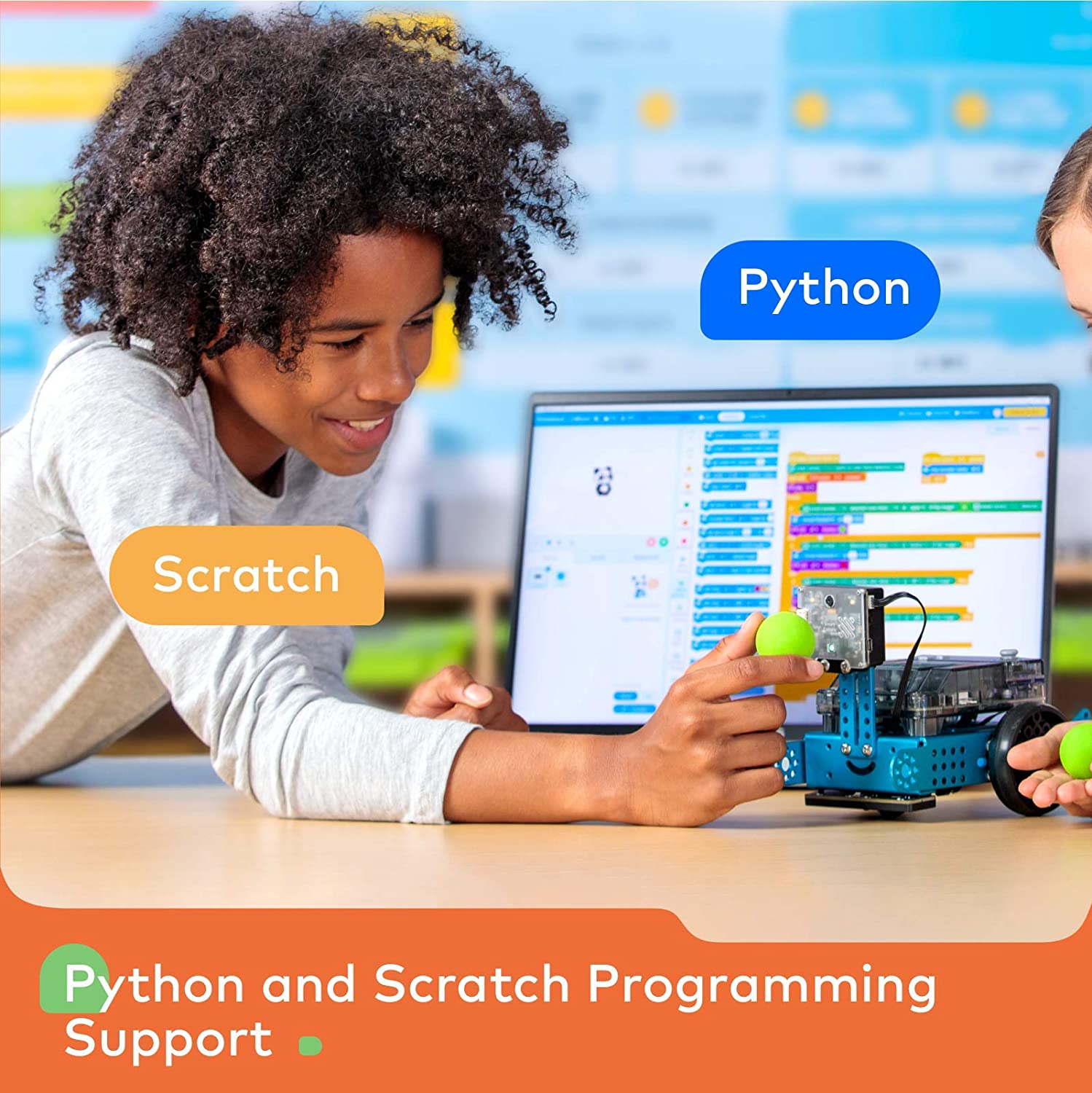 Makeblock mBot 2 / Neo (with CyberPi) Coding Robot for Scratch, Python Wi-Fi, IoT, AI Programming