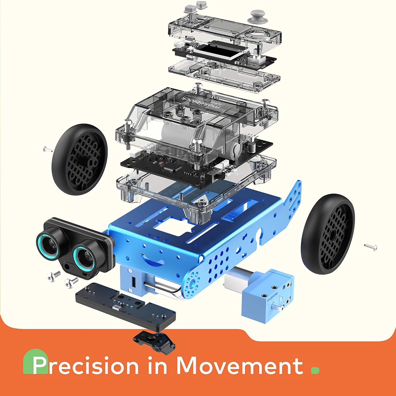 Makeblock mBot 2 / Neo (with CyberPi) Coding Robot for Scratch, Python Wi-Fi, IoT, AI Programming