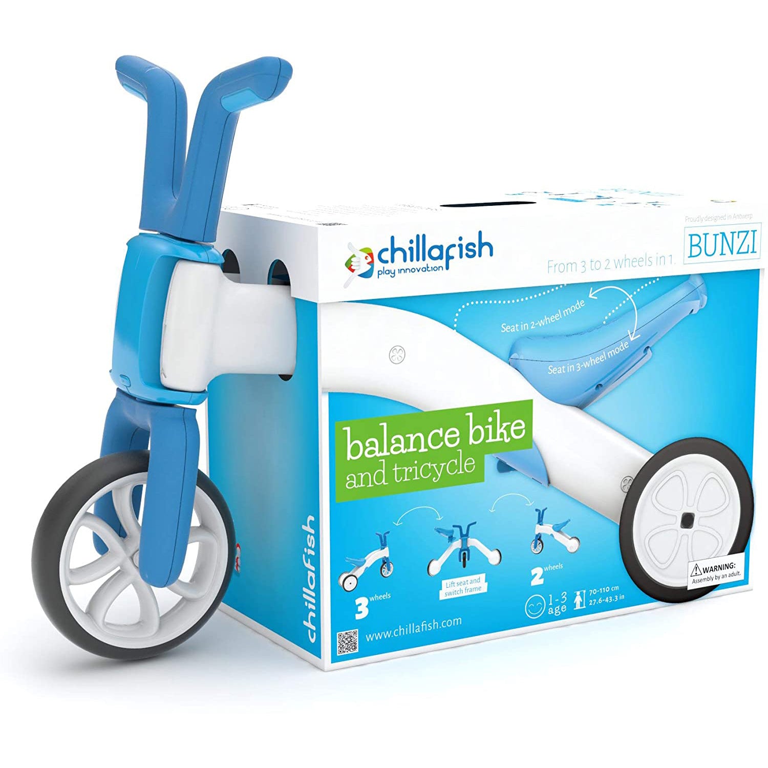 Chillafish Bunzi balance bike — educational toys Singapore for toddlers ages 1–3