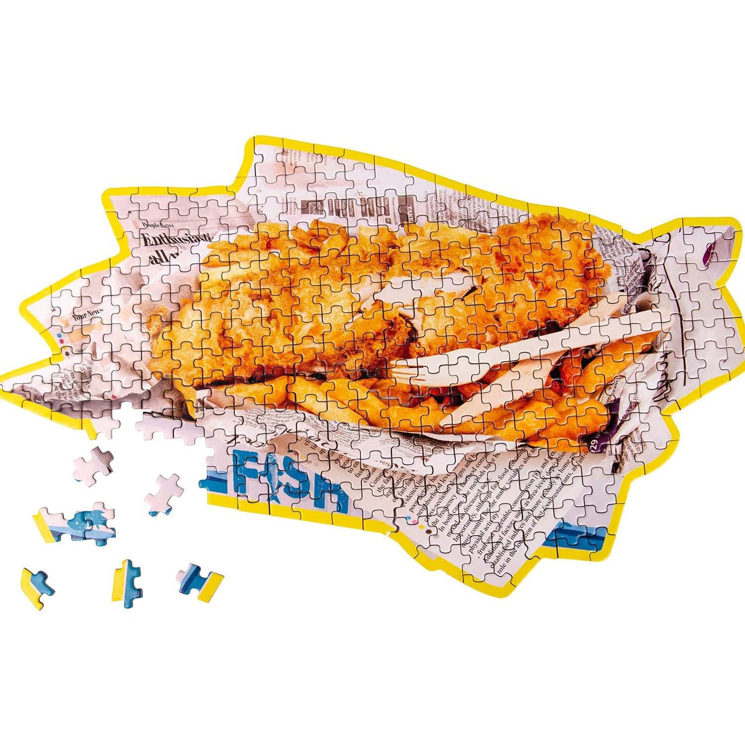 Fish & Chips Double-Sided Jigsaw Puzzle