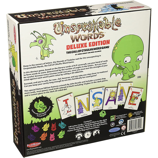 Unspeakable Words Deluxe Edition The Call of Cthulhu Word Card Game