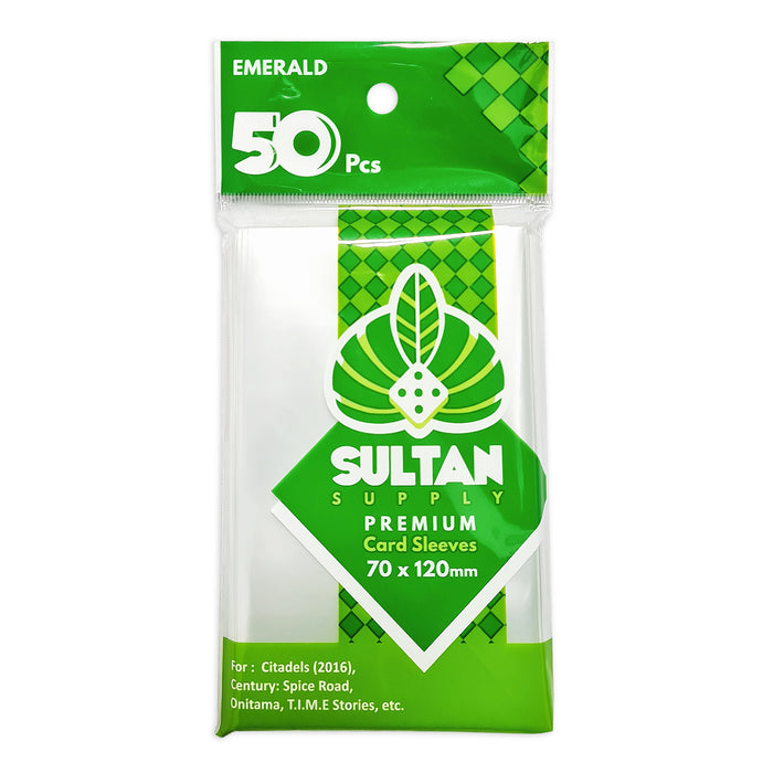 Sultan Card Sleeves: EMERALD Tarot
