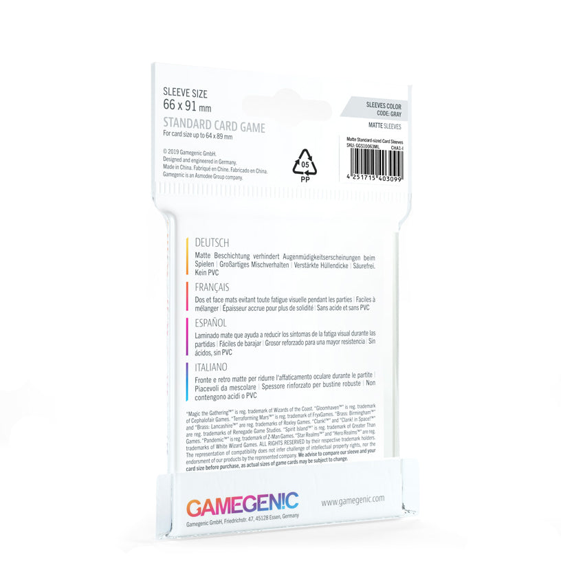Gamegenic Board Game Sleeves – Standard Card [ 66 x 91 mm ]