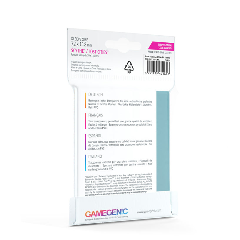 Gamegenic Board Game Sleeves – Scythe/Lost Cities [ 72 x 112 mm ]