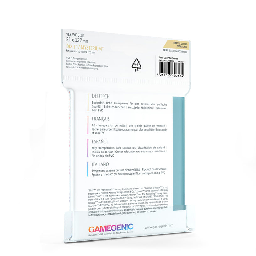 Gamegenic Board Game Sleeves – Dixit/Mysterium [ 81 x 122 mm ]