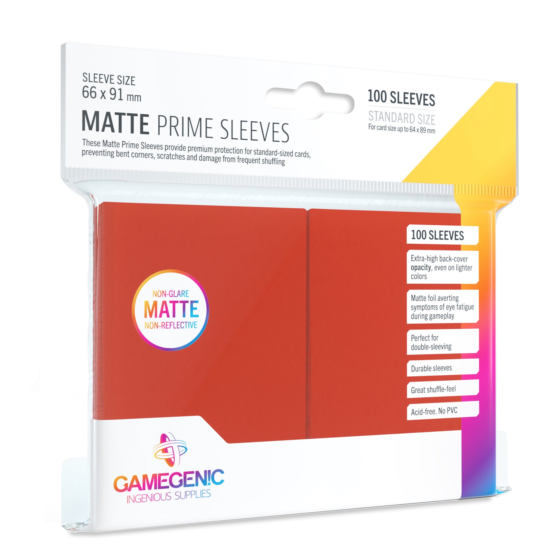 Gamegenic Board Game Sleeves MATTE PRIME Standard Card [ 66 x 91 mm TOYTAG Gamegenic Board Game Sleeves MATTE PRIME Standard Card [ 66 x 91 mm TOYTAG