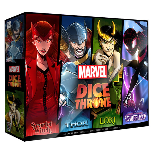 Marvel: Dice Throne 4-Hero Box (Scarlet Witch, Thor, Loki, Spider-Man)