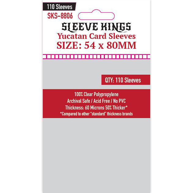 Sleeve Kings Yucatan Card Sleeves (54x80mm) -110 Pack