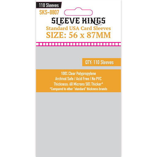 Sleeve Kings Standard USA Card Sleeves (56x87mm) - 110 Pack