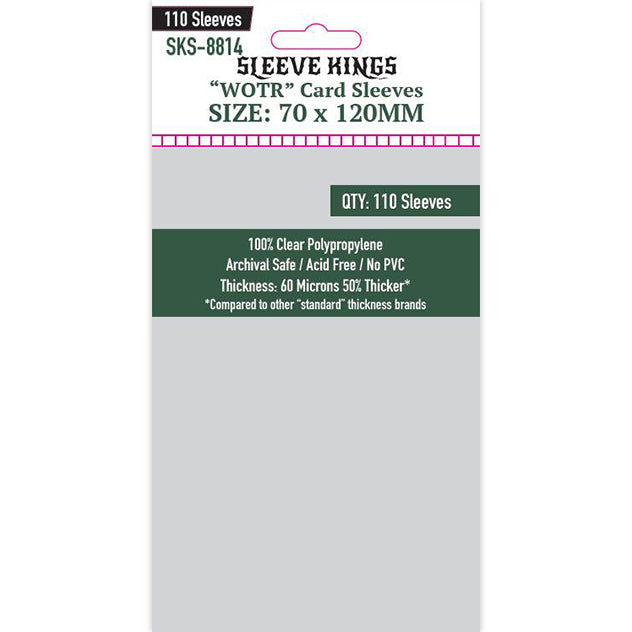 Sleeve Kings "WOTR" Card Sleeves (70x120mm) -110 Pack