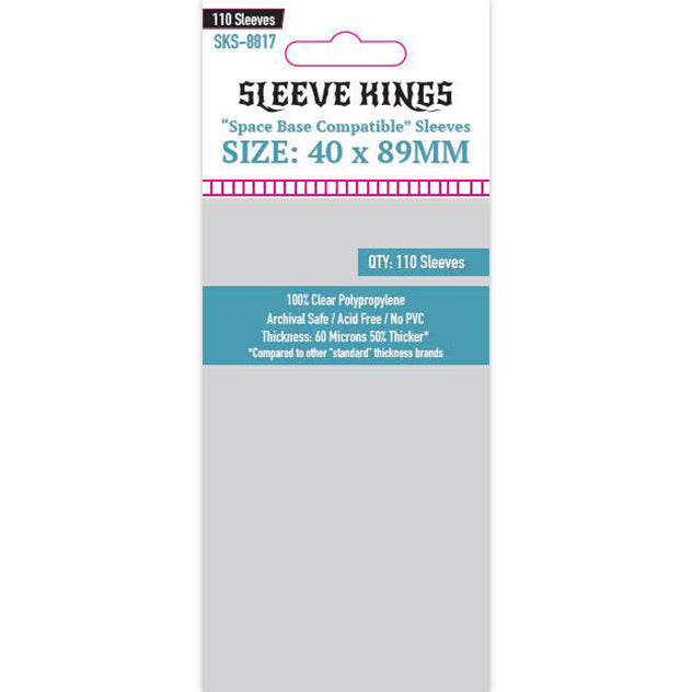 Sleeve Kings "Space Base Compatible" Sleeves (40x89mm) - 110 Pack