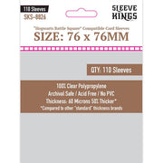 Sleeve Kings "Hogwarts Battle Square Compatible" Sleeves (76x76mm) - 110 Pack