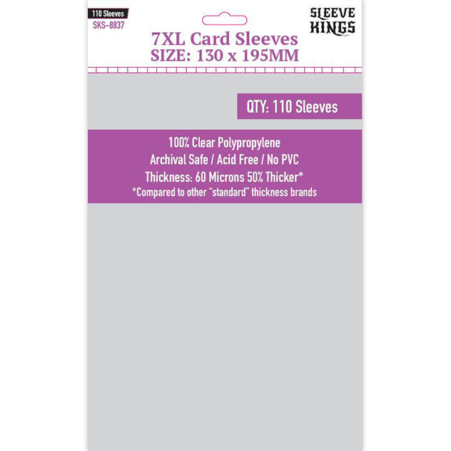 Sleeve Kings "7XL" Sleeves (130 x 195) - 110 Pack