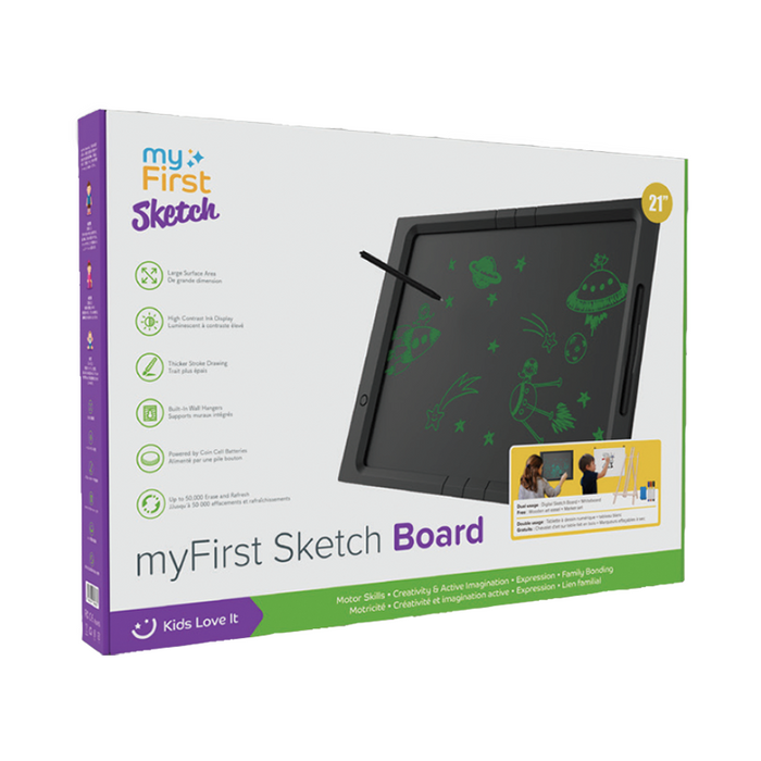 myFirst Sketch Board 21” - With Dual Display (LCD Sketch Board + Whiteboard)