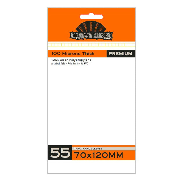 Sleeve Kings Premium Tarot Card Sleeves (70x120mm) - 55 Pack / 100 Microns