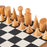 Bauhaus Style Black & White Wooden Chess Set