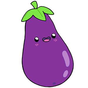 Squishable Comfort Food Eggplant