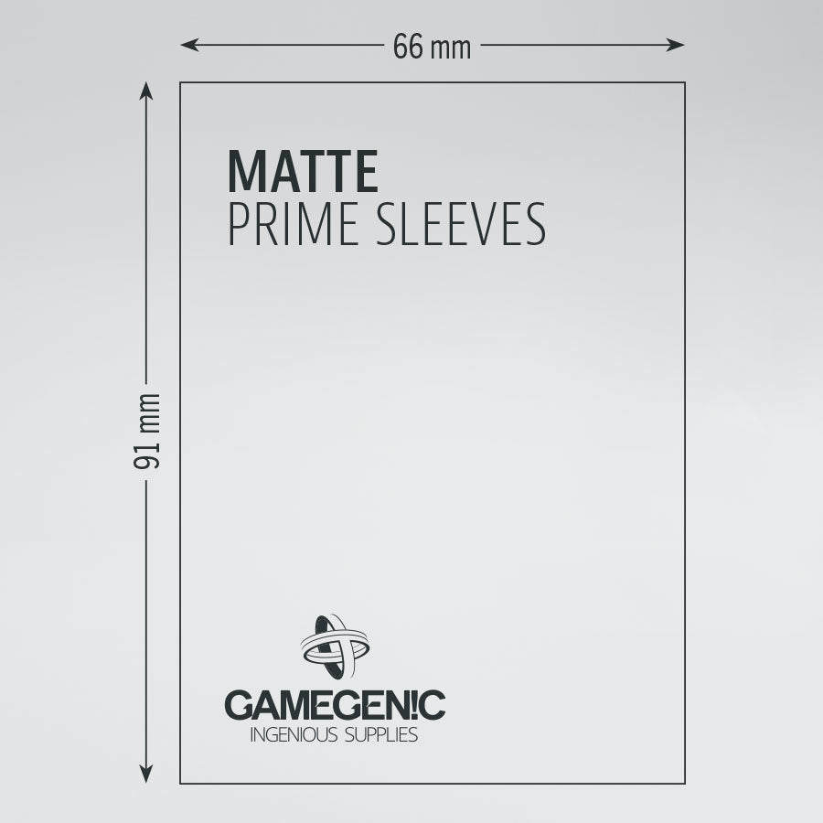 Gamegenic Board Game Sleeves – MATTE PRIME Standard Card [ 66 x 91 mm ]