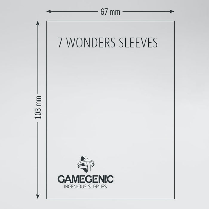 Gamegenic Board Game Sleeves – 7 Wonders™ (Brown)