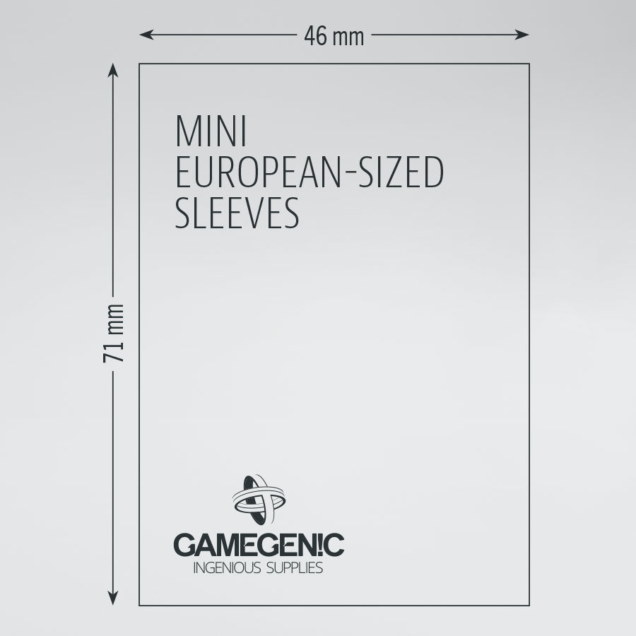 Gamegenic Board Game Sleeves – Mini European [ 46 x 71 mm ]