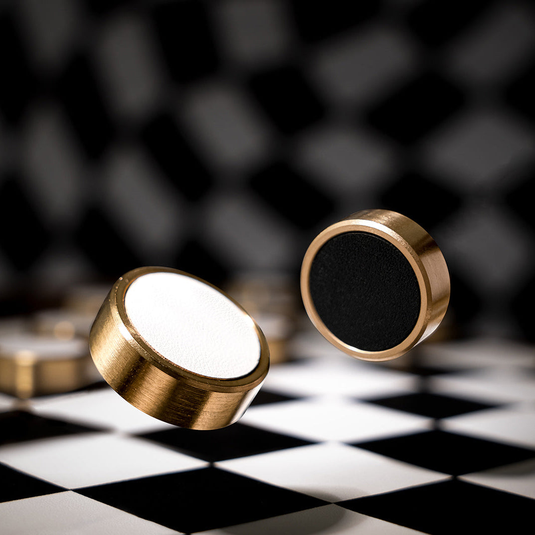 Deluxe Magnetic Wooden Checker