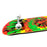 Yocaher Skateboard  8.0" - Tiedye Rasta